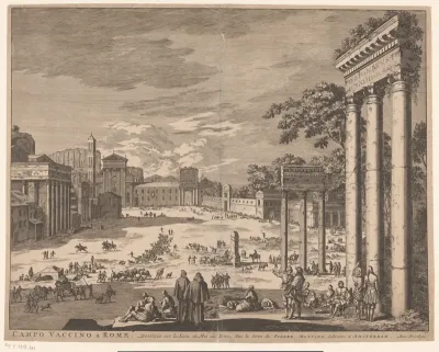 Gezicht op het Forum Romanum