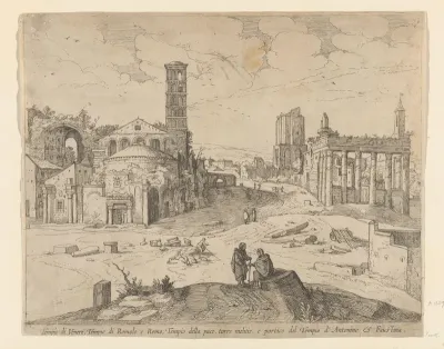 Gezicht op het Forum Romanum
