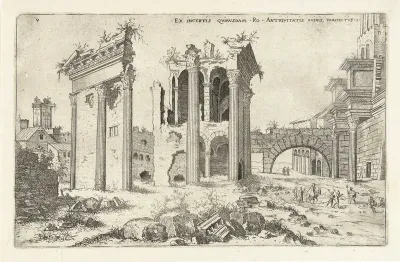 Gezicht op het Forum van Nerva