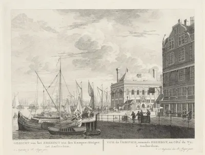 Gezicht op het gebouw Het Zeerecht aan de Kampersteiger te Amsterdam