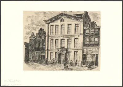 Gezicht op het gebouw van de Vereeniging tot Verbreiding der Waarheid aan de Elandsstraat