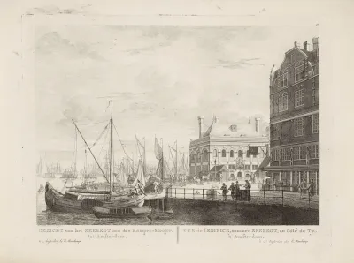 Gezicht op het gebouw Zeerecht aan de Kampersteiger te Amsterdam