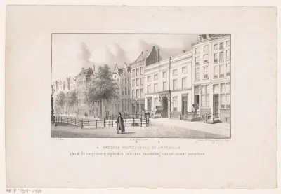 Gezicht op het Generaal Postcomptoir te Amsterdam