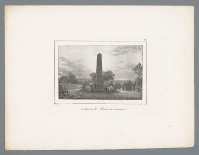 Gezicht op het grafmonument van Masséna