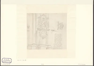 Gezicht op het grafmonument van Willem Eggert in de Nieuwe Kerk