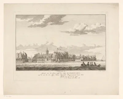 Gezicht op het Groothoofd te Dordrecht