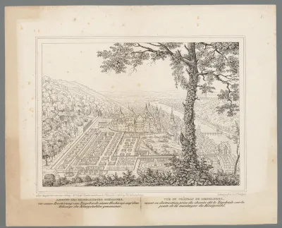 Gezicht op het Heidelberger Slot