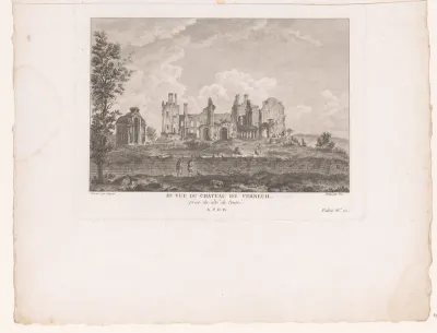 Gezicht op het het Château de Verneuil