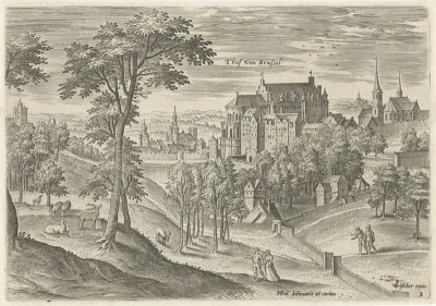 Gezicht op het Hof van Brussel