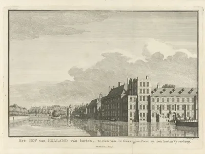 Gezicht op het Hof van Holland