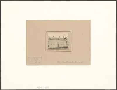 Gezicht op het Hofje De Zeven Keurvorsten te Amsterdam