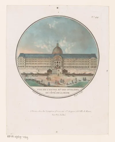 Gezicht op het Hôtel des Invalides