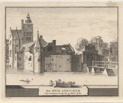 Gezicht op het huis Adrichem te Beverwijk