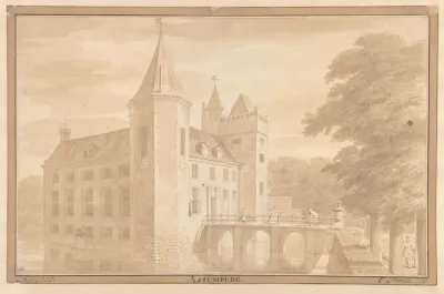 Gezicht op het huis Assumburgh bij Beverwijk