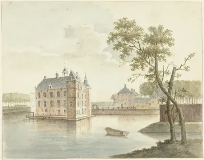 Gezicht op het Huis de Marsch