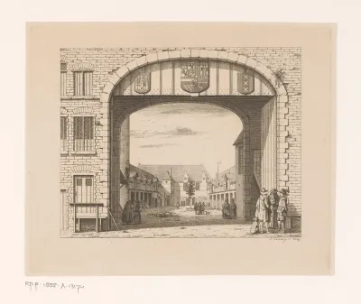 Gezicht op het huis Leguit in de Leguitstraat in Antwerpen