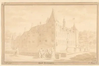 Gezicht op het huis Oud Teijlingen (Lockhorst), gemeente Warmond