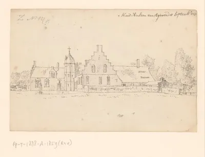 Gezicht op het Huis te Ansen in Drenthe