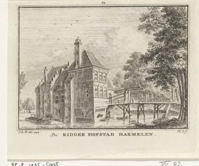 Gezicht op het Huis te Harmelen