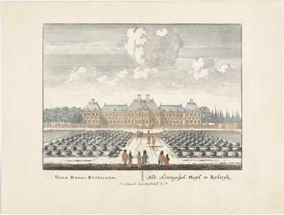 Gezicht op het Huis ter Nieuburch in Rijswijk