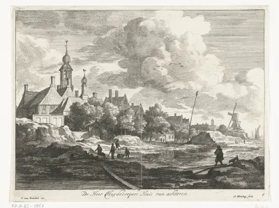 Gezicht op het huis van de heer Huydecoper