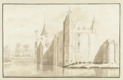 Gezicht op het Huis Zuilen bij Maarssen