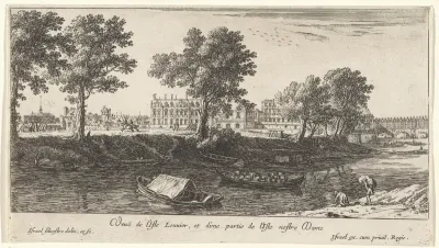 Gezicht op het Île St. Louis te Parijs
