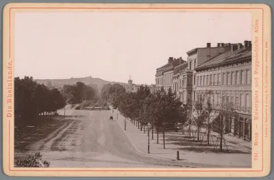 Gezicht op het Kaiserplatz en de Poppelsdorfer Allee in Bonn