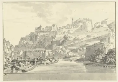 Gezicht op het kasteel te Namen