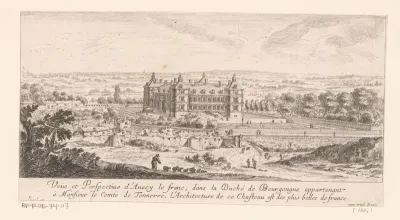 Gezicht op het kasteel van Annecy