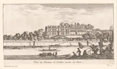 Gezicht op het kasteel van Chaillot