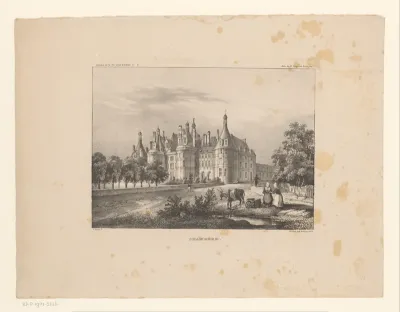 Gezicht op het kasteel van Chambord