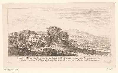 Gezicht op het kasteel van Chantemesle