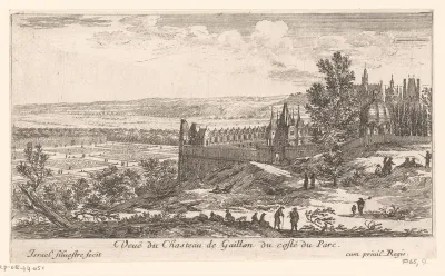Gezicht op het kasteel van Gaillon