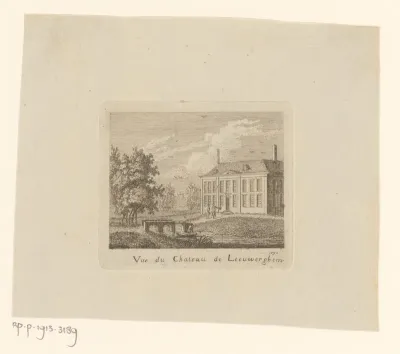 Gezicht op het Kasteel van Leeuwergem