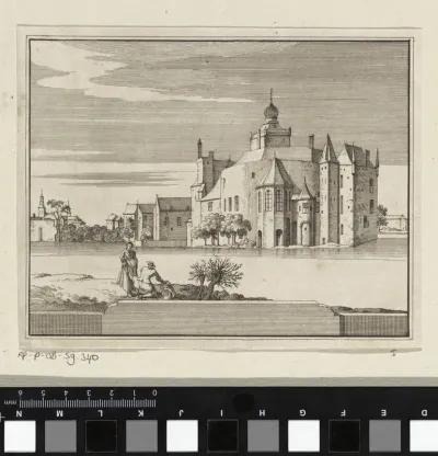 Gezicht op het kasteel van Montfoort