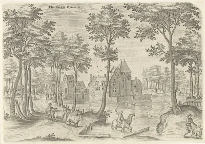 Gezicht op het Kasteel van Rivieren