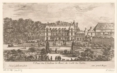 Gezicht op het kasteel van Rueil