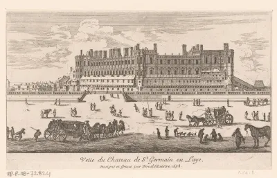 Gezicht op het kasteel van Saint-Germain-en-Laye