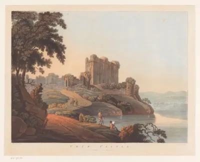 Gezicht op het Kasteel van Trim in Ierland