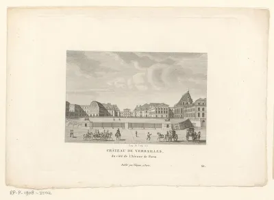 Gezicht op het Kasteel van Versailles
