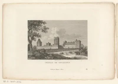 Gezicht op het Kasteel van Vincennes