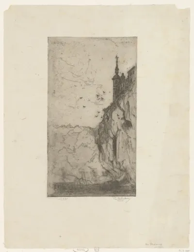 Gezicht op het kasteel van Walzin