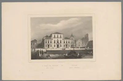 Gezicht op het Keizerlijk Paleis van Rio de Janeiro