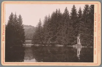 Gezicht op het kuurpark in Bad Schwalbach