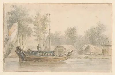 Gezicht op het kwartier van prins Willem III te Bodegraven