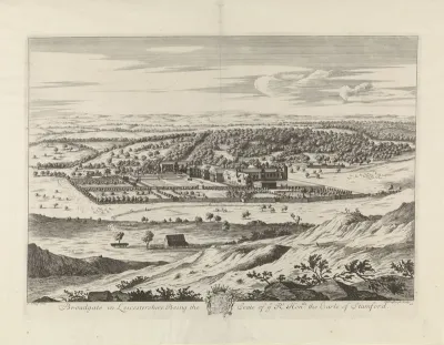 Gezicht op het landgoed Bradgate in Leichestershire