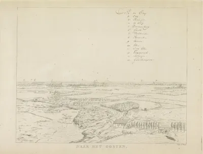 Gezicht op het landschap ten oosten van Nijmegen