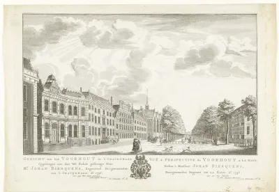 Gezicht op het Lange Voorhout te Den Haag