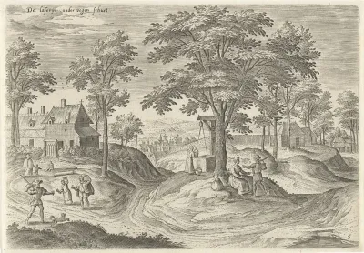 Gezicht op het leprozenhuis van Scheut